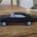 Mô hình kitcard Dodge Charger 1969 (bánh xe quay được) - Thumbnail 4