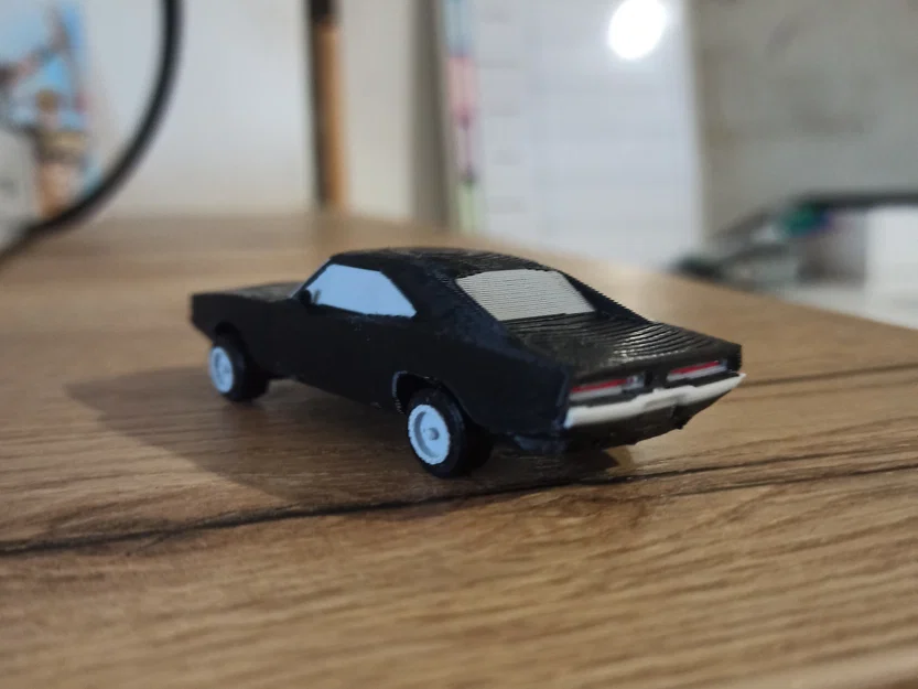 Mô hình kitcard Dodge Charger 1969 (bánh xe quay được) - Image 5