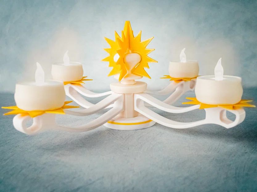 Đèn Chùm Giáng Sinh Dùng Đèn LED Tealight - In 3D 100% - Image 1