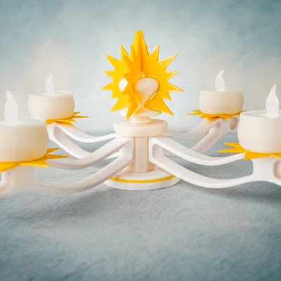 Đèn Chùm Giáng Sinh Dùng Đèn LED Tealight - In 3D 100%