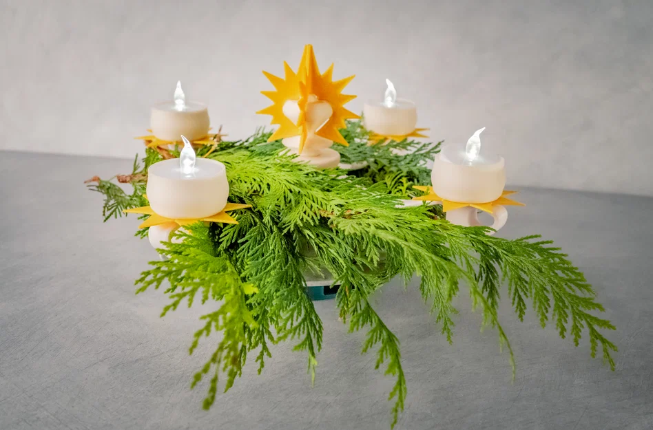 Đèn Chùm Giáng Sinh Dùng Đèn LED Tealight - In 3D 100% - Image 2
