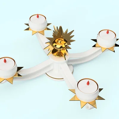 Đèn Chùm Giáng Sinh Dùng Đèn LED Tealight - In 3D 100%
