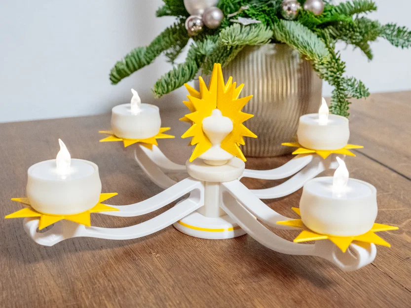 Đèn Chùm Giáng Sinh Dùng Đèn LED Tealight - In 3D 100% - Image 5