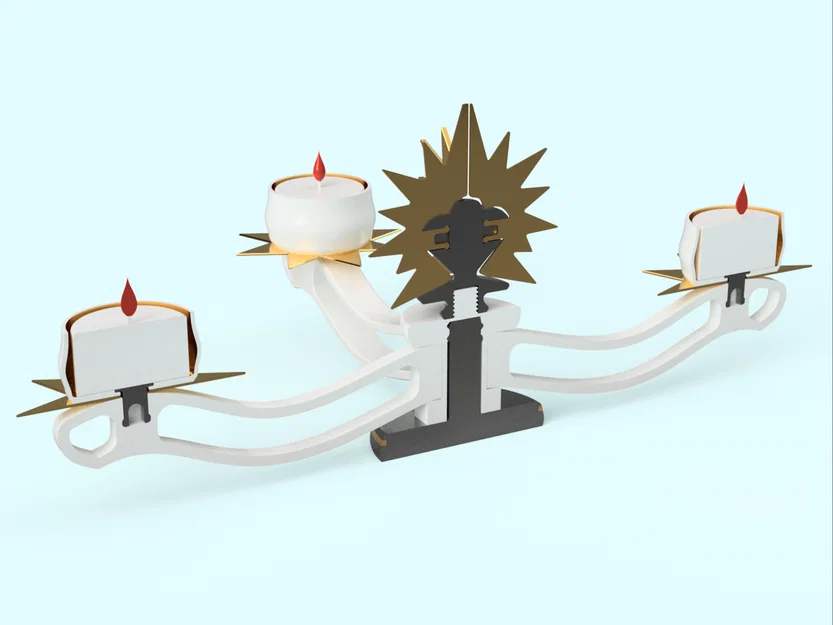 Đèn Chùm Giáng Sinh Dùng Đèn LED Tealight - In 3D 100% - Image 6