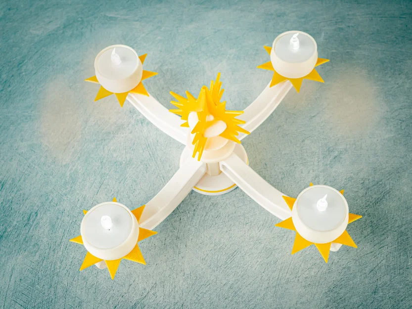 Đèn Chùm Giáng Sinh Dùng Đèn LED Tealight - In 3D 100% - Image 8