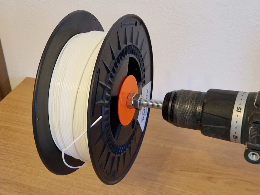 Bộ dụng cụ quấn dây nhựa in 3D (Spool Drill Winder) bằng máy khoan - Image 1