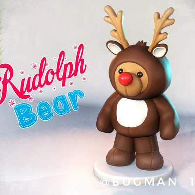 Mô hình Gấu Rudolph (Rudolph Bear) đáng yêu