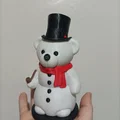 Mẫu in 3D chú gấu người tuyết Frosty Bear dễ thương - Thumbnail 2
