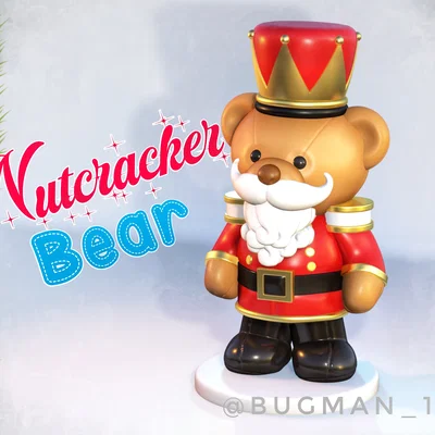 Gấu Nutcracker (Gấu kẹp hạt dẻ) - Đồ trang trí Giáng sinh dễ thương