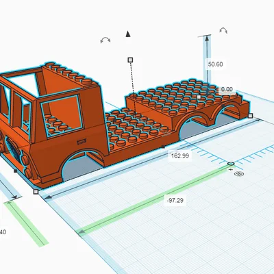 Mô hình khung xe tải Tatra Dakar 1986 tương thích LEGO cho in 3D