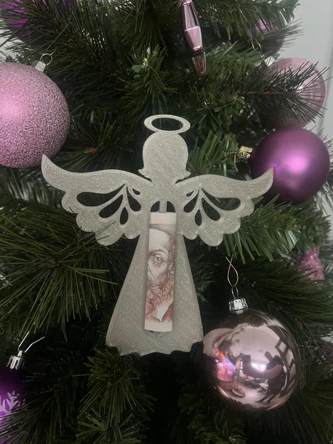 Thiên thần kẹp tiền 3D - Món quà trang trí Giáng sinh sáng tạo - Image 1