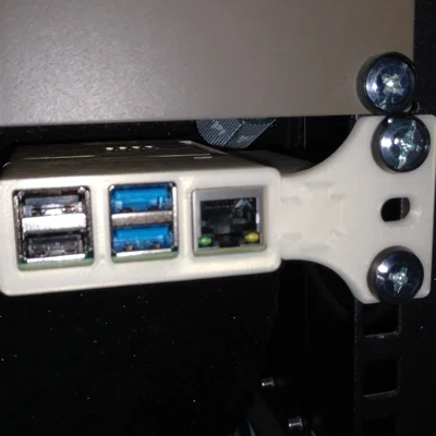 Vỏ gắn tủ rack (Rack Mount) cho Raspberry Pi 4B / 3B+ / 3B / 3 / 2 / B+