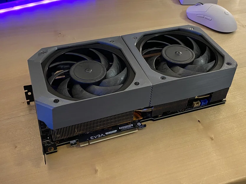 Ngàm gắn 2 quạt 120mm cho EVGA RTX 3080 FTW3 Ultra Gaming - Image 1