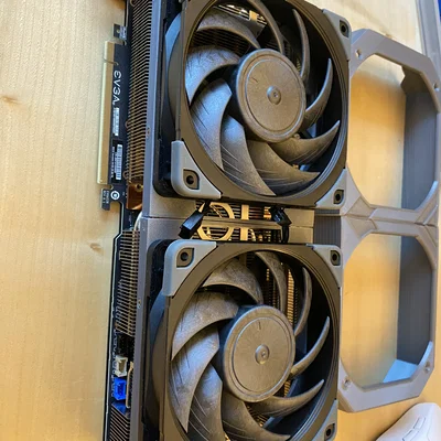 Ngàm gắn 2 quạt 120mm cho EVGA RTX 3080 FTW3 Ultra Gaming