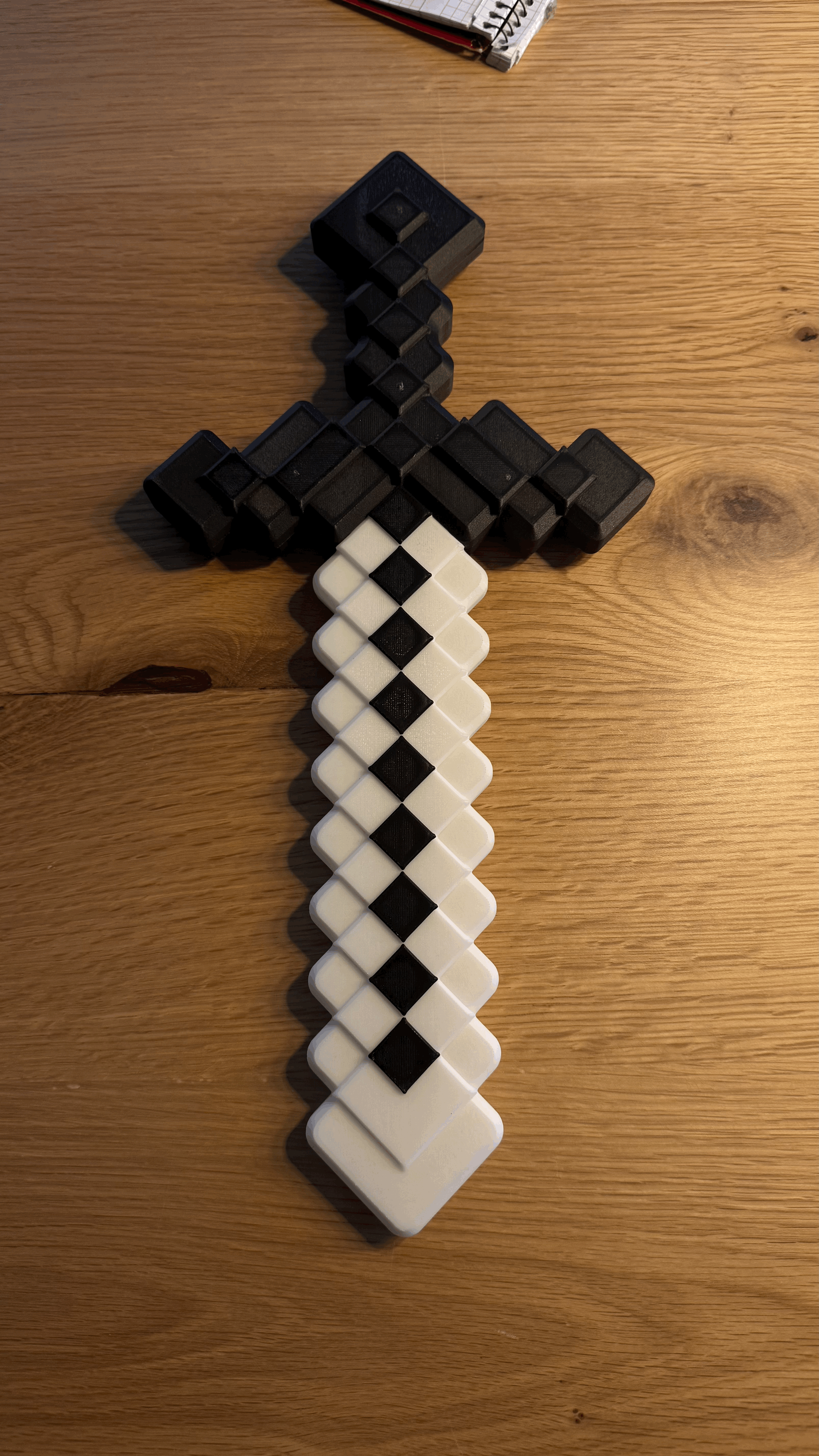 Mô hình kiếm Minecraft tự in 3D: Hướng dẫn lắp ghép chi tiết - Image 2