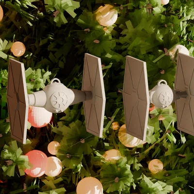 Mô hình trang trí cây thông Noel TIE Fighter Star Wars ấn tượng