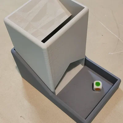 Tháp đổ xúc xắc (Dice Tower) kèm khay chứa đồ - Phiên bản nâng cấp