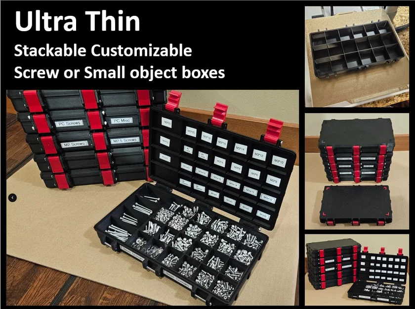 Hộp đựng ốc vít/đồ nhỏ siêu mỏng - Image 1