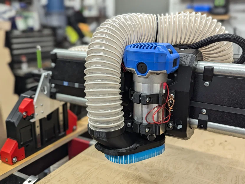 Ngàm Gắn Máy Phay Kobalt và Đầu Hút Bụi cho LowRider 4 CNC - Image 1