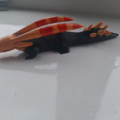 Mô hình 3D Orange Lizard (Rain World) sắc nét cho người hâm mộ