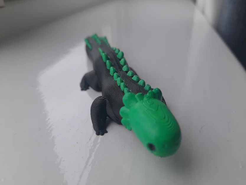 Mô hình 3D Green Lizard từ game Rain World ấn tượng - Image 1