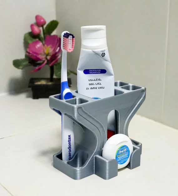 Giá đỡ bàn chải đánh răng đa năng in 3D gọn gàng cho phòng tắm - Image 1