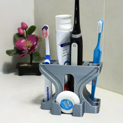 Giá đỡ bàn chải đánh răng đa năng in 3D gọn gàng cho phòng tắm