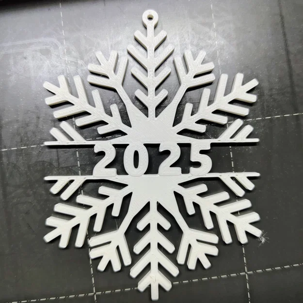 Mẫu in 3D bông tuyết 2025 trang trí Giáng sinh độc đáo - Image 1