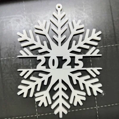 Mẫu in 3D bông tuyết 2025 trang trí Giáng sinh độc đáo