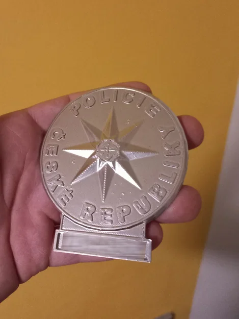 Mô hình huy hiệu cảnh sát Séc (Czech Police Badge) in 3D - Image 1