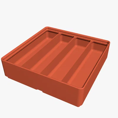 Khay Đựng 4 Thỏi Son Dưỡng Chuẩn Gridfinity Tiện Lợi