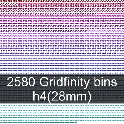 Bộ sưu tập khay Gridfinity chiều cao 4 (32mm)