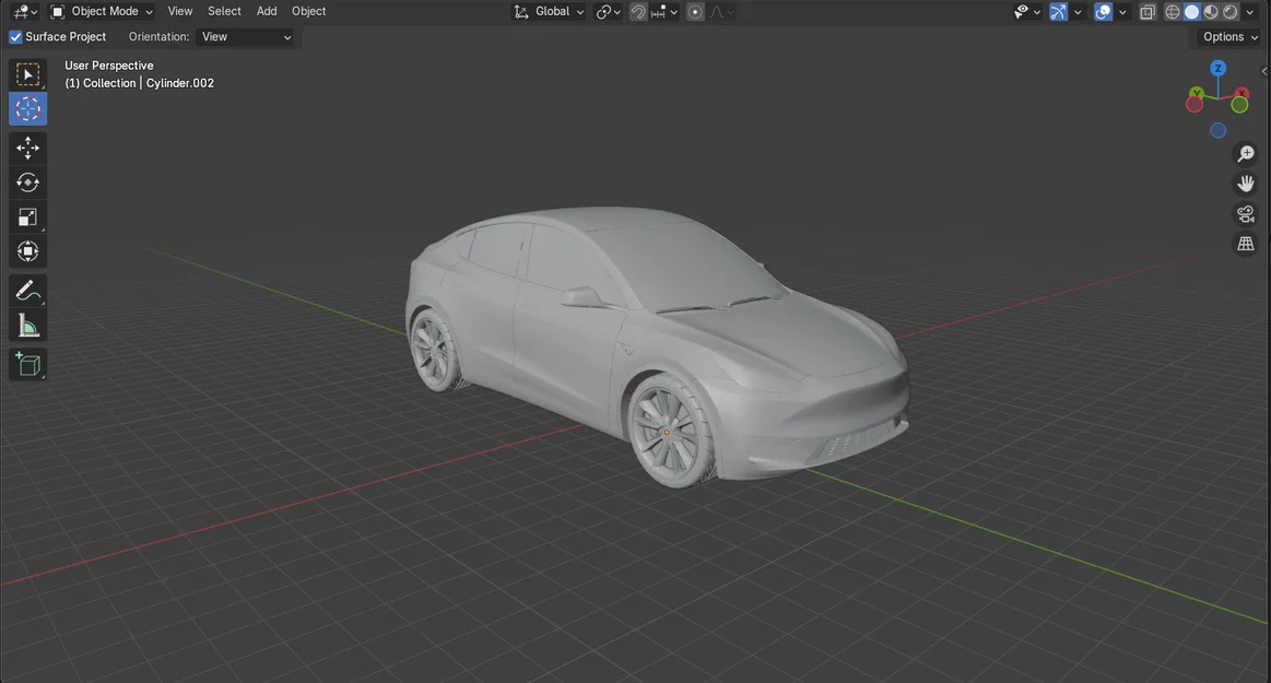 Mô hình xe Tesla Model Y chi tiết cho in 3D - Image 2