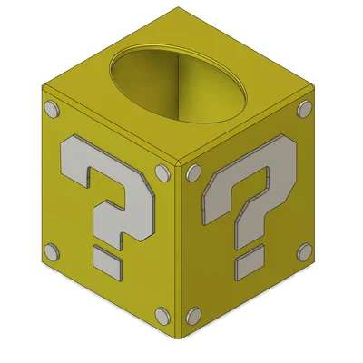 Hộp Đựng Khăn Giấy Super Mario Question Block In 3D Độc Đáo