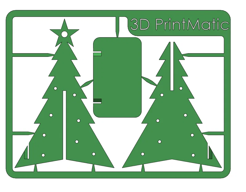 Thiệp Giáng sinh - Vật trang trí cây thông - Image 1