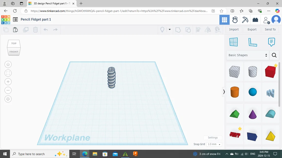 Pencil Fidget - Đồ chơi giải trí gắn bút chì cực chất in 3D - Image 2
