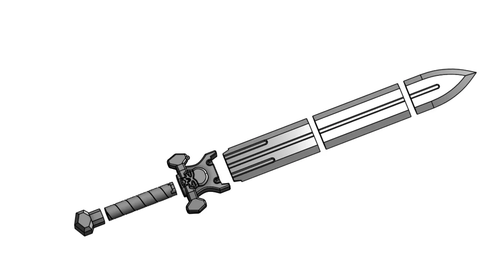 Mô hình kiếm năng lượng Power Sword (Space Marines 2) in 3D - Image 2