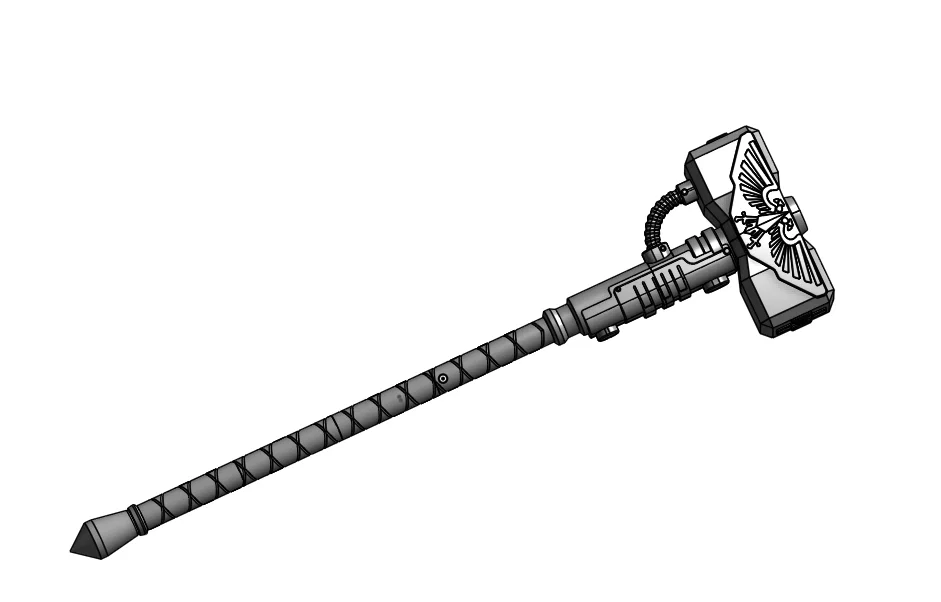 Mô hình Thunder Hammer Space Marine 2 in 3D cho Cosplay - Image 1