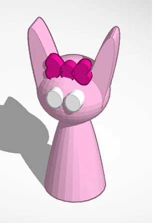 Mô hình Pinki Sprunki đáng yêu - File in 3D chất lượng cao - Image 1