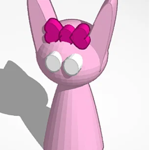 Mô hình Pinki Sprunki đáng yêu - File in 3D chất lượng cao