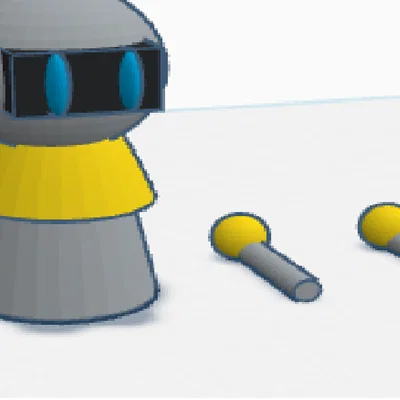 Mô hình Mr. Robot (Sprunki) dễ thương cho in 3D