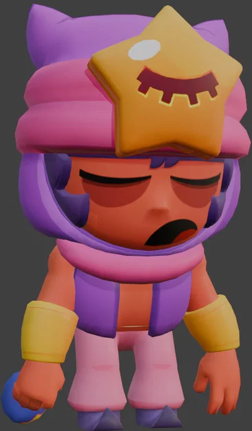 Mô hình 3D Sandy Brawl Stars - Tải file STL nhân vật game cực đẹp - Image 1