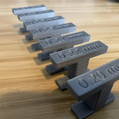 Bộ mẫu thử nghiệm Support Test Pieces tối ưu khoảng cách Z cho máy in 3D