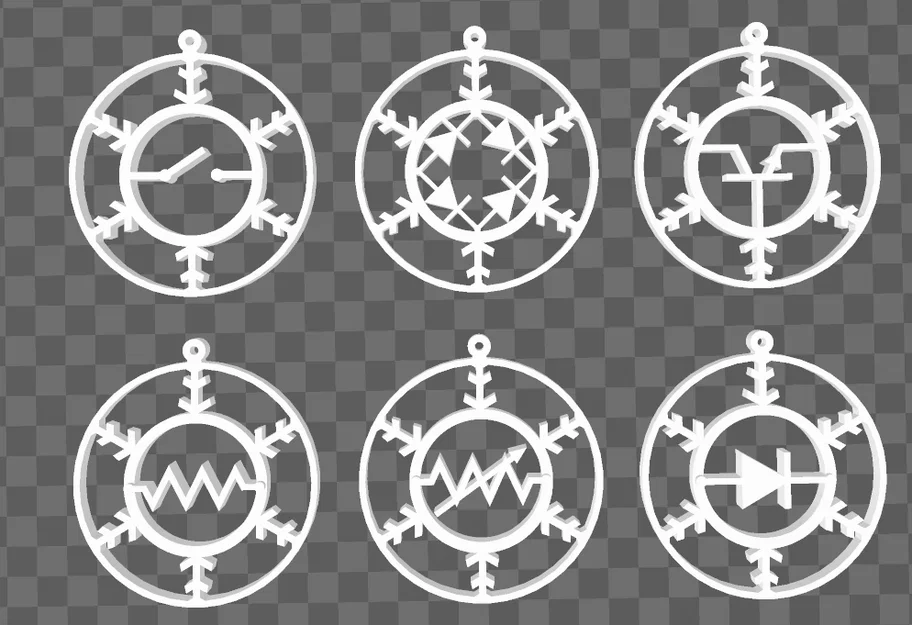 Bộ trang trí bông tuyết Electrical Snowflakes in 3D độc đáo - Image 1