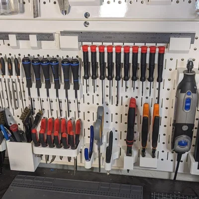 Hệ thống giá đỡ dụng cụ cho bảng lỗ (Pegboard Tool Mount System)