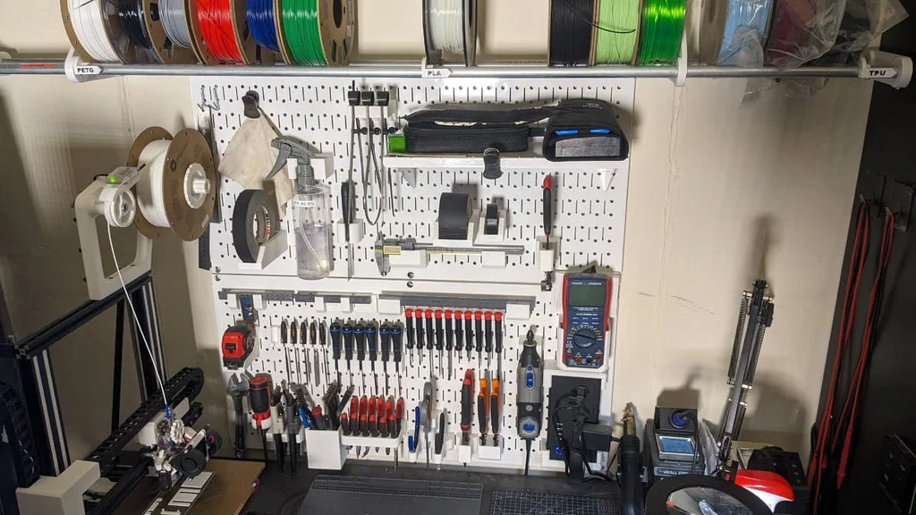 Hệ thống giá đỡ dụng cụ cho bảng lỗ (Pegboard Tool Mount System) - Image 3