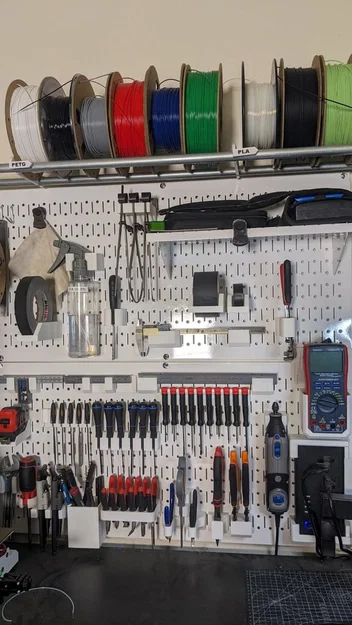 Hệ thống giá đỡ dụng cụ cho bảng lỗ (Pegboard Tool Mount System) - Image 4