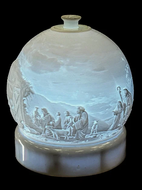 Đèn Ngủ Lithophane Hình Khung Cảnh Giáng Sinh - Image 2