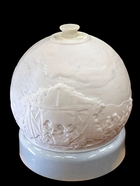 Đèn Ngủ Lithophane Hình Khung Cảnh Giáng Sinh - Image 3