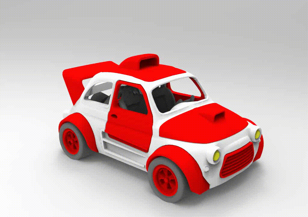 Mô hình xe đua Car V8: File in 3D độc đáo để tự lắp ráp - Image 1